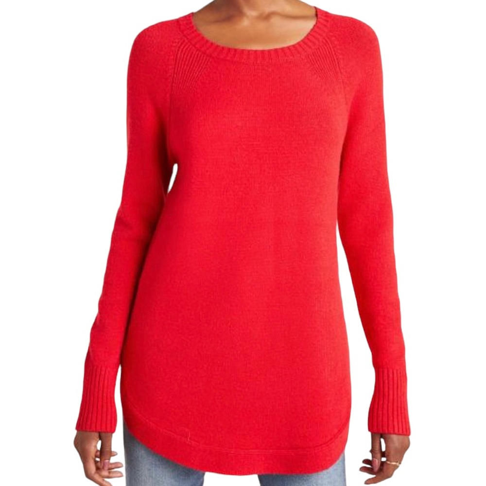 Anthropologie red Rebekah sweater